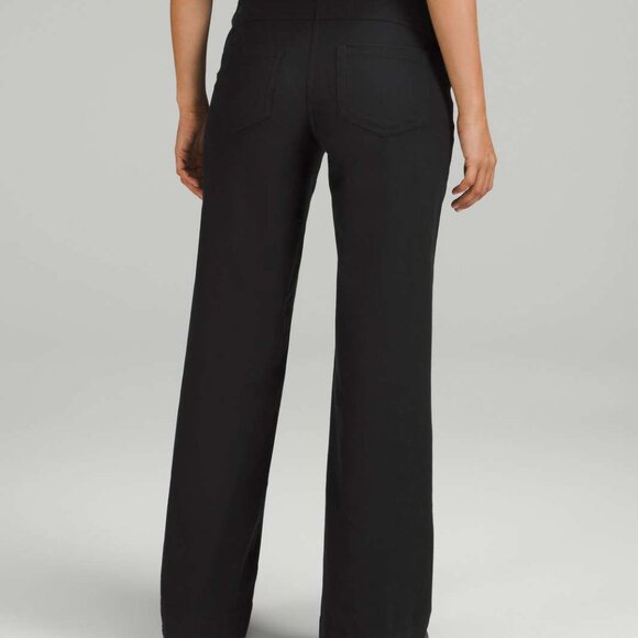 Lululemon City Sleek 5 Pocket Wide-Leg High-Rise Pant *Light Utilitech, Black, S - Picture 2 of 6